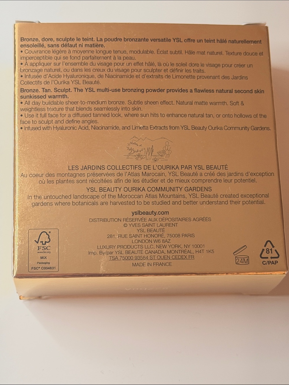 Yves Saint Laurent All Hours Hyper Bronze Bronzing Powder - 02 Buff Dune - Picture 5 of 10